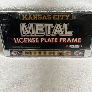 NEW - CHIEFS License Plate Metal Frame Kansas City Chiefs
